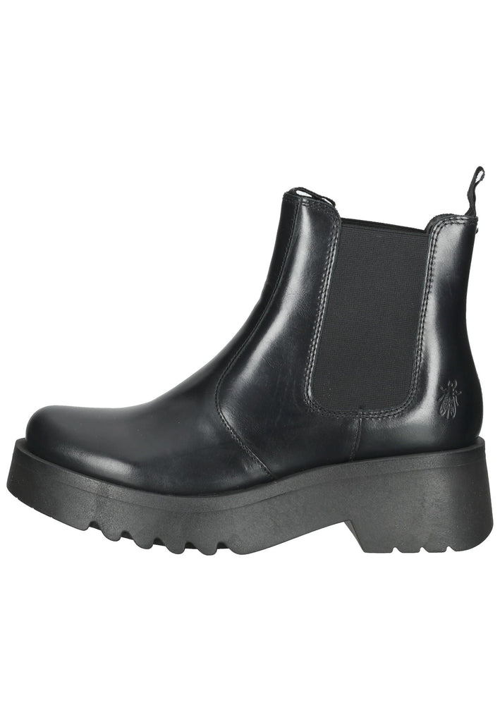 Stiefeletten FLY London Stiefelette Leder Schwarz