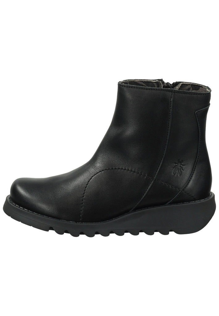 Stiefeletten FLY London Stiefelette Leder Schwarz