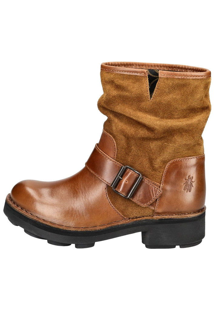 Stiefeletten FLY London Stiefelette Leder Tobacco