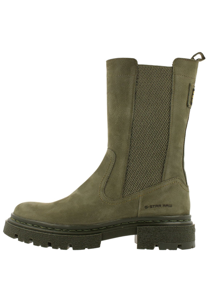 G-Star Stiefelette Veloursleder Oliv