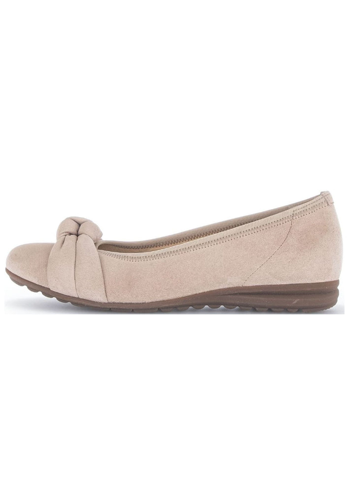 Ballerinas Gabor Ballerinas Veloursleder Beige