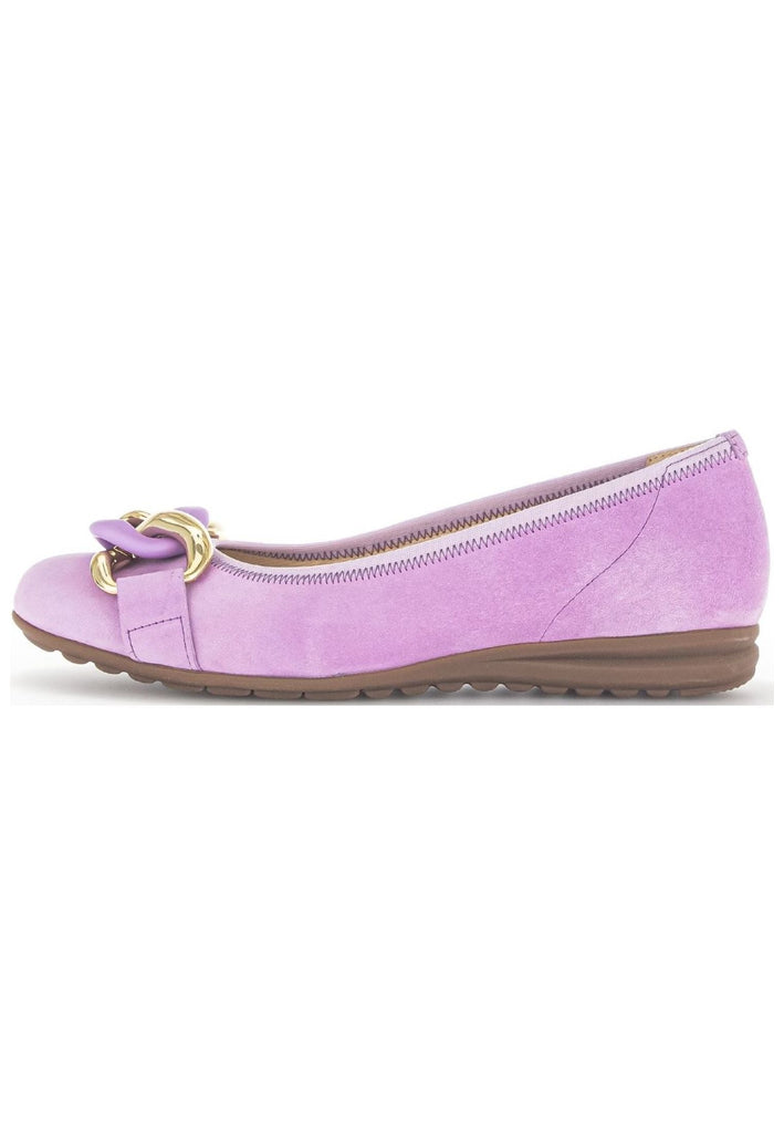 Ballerinas Gabor Ballerinas Veloursleder Flieder
