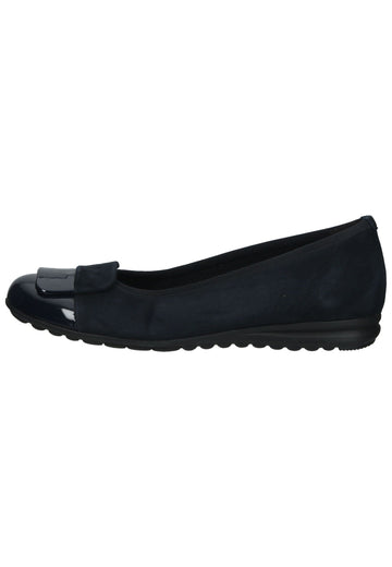 Ballerinas Gabor Ballerinas Veloursleder/Textil Dunkelblau