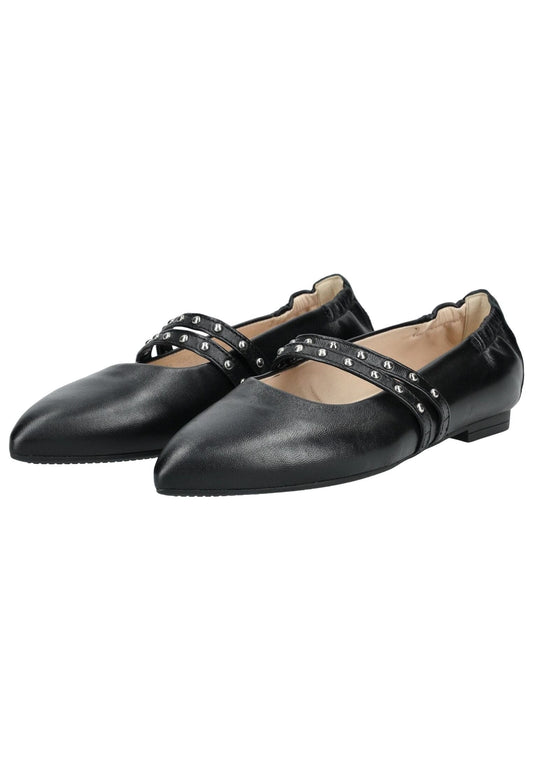Gabor Ballerinas Glattleder Schwarz