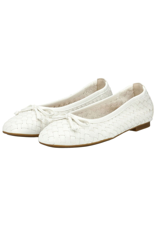 Gabor Ballerinas Glattleder Weiß