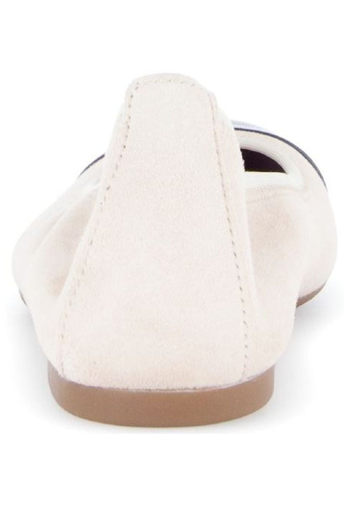 Gabor Ballerinas Leder Beige/Schwarz