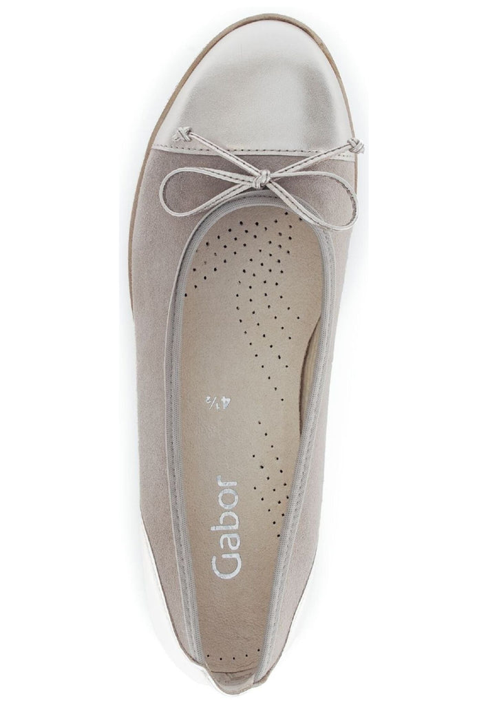 Gabor Ballerinas Leder Braun/Beige