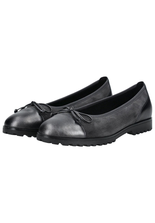 Gabor Ballerinas Leder Dunkelgrau