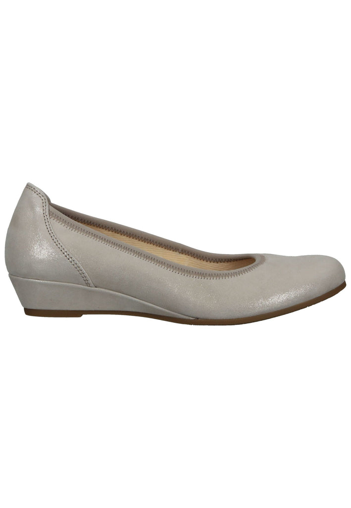 Gabor Ballerinas Leder Grau/Braun