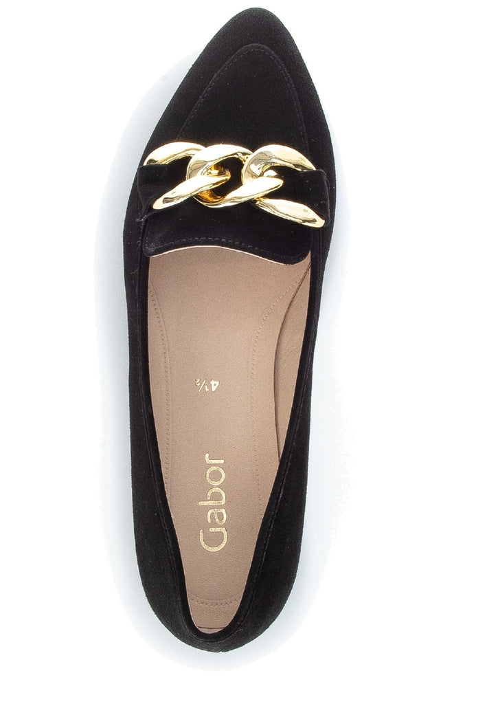 Gabor Ballerinas Leder Schwarz