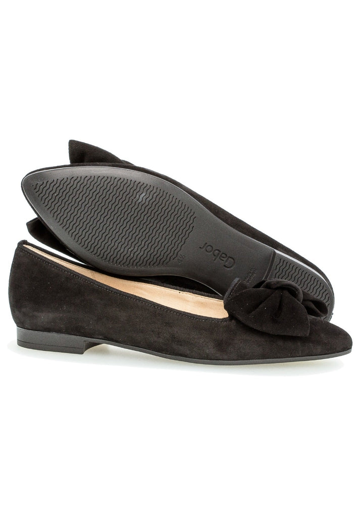 Gabor Ballerinas Leder Schwarz