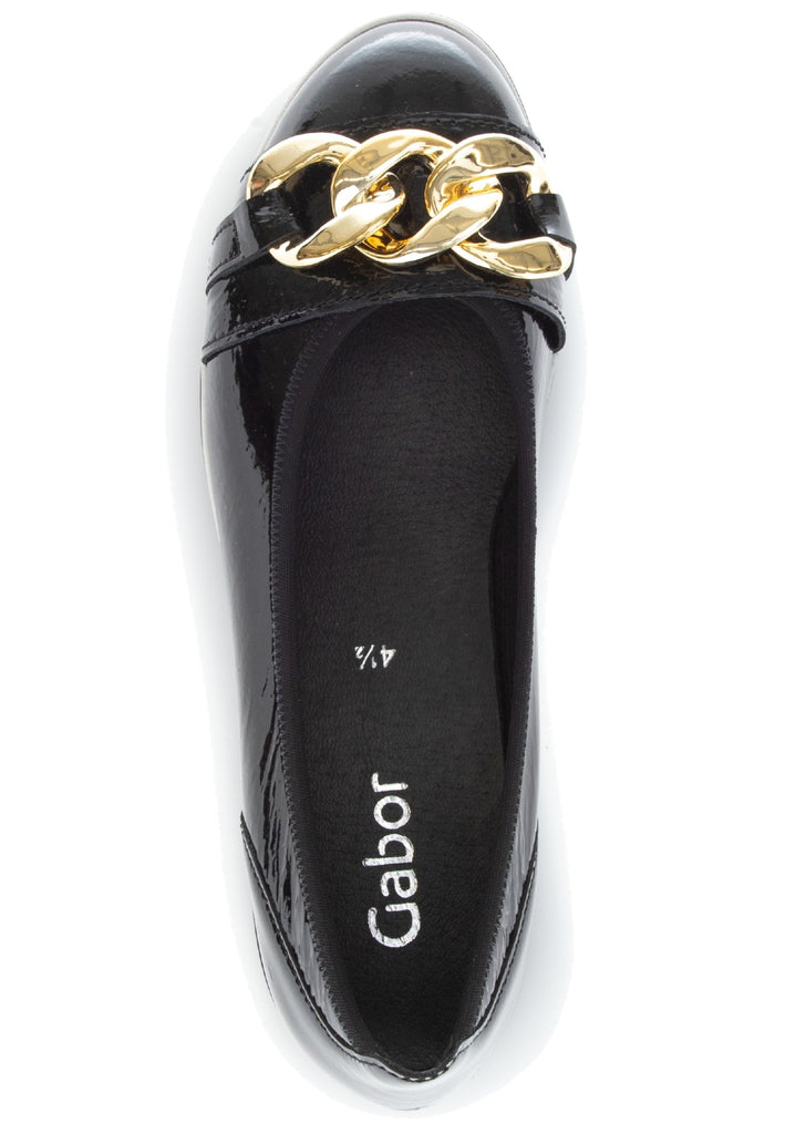 Gabor Ballerinas Leder Schwarz