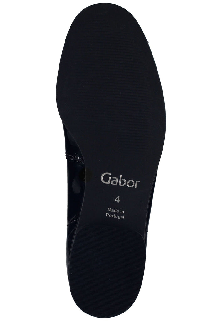 Gabor Ballerinas Leder Schwarz Lack