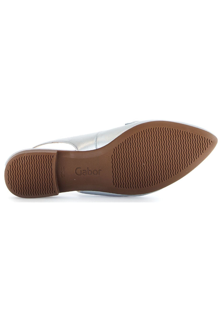 Gabor Ballerinas Leder Silber