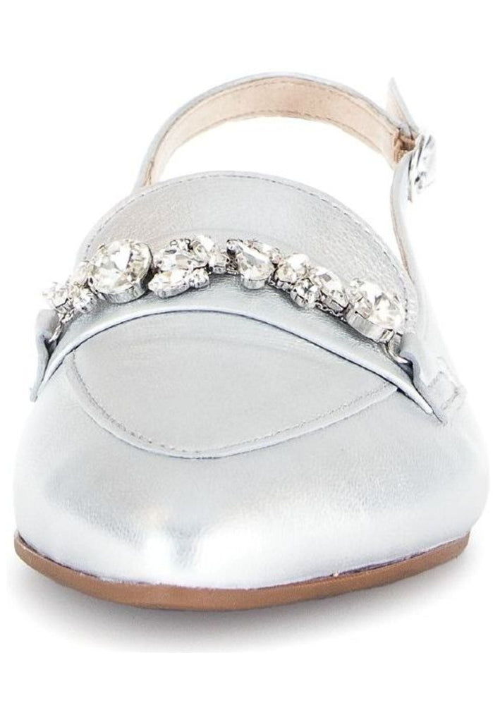 Gabor Ballerinas Leder Silber