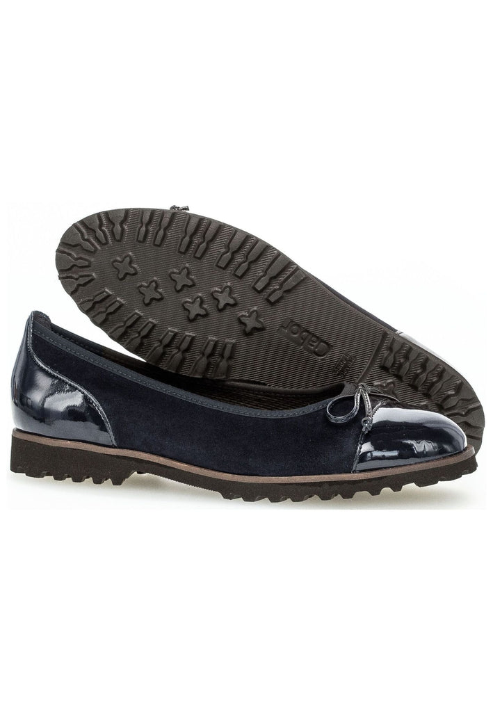 Gabor Ballerinas Leder/Textil Atlantik