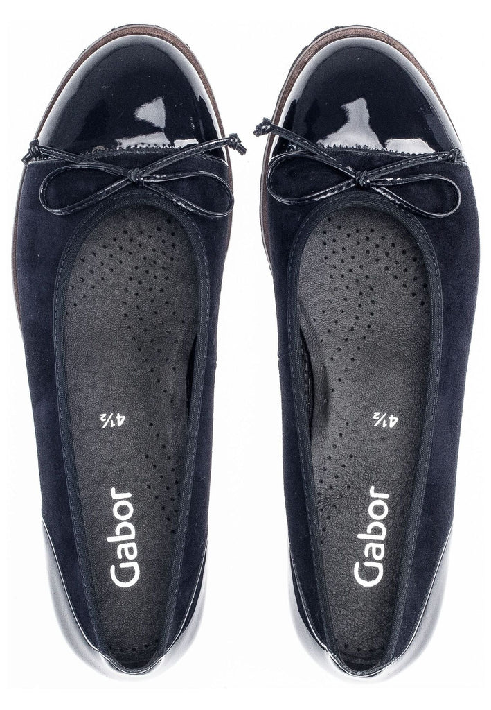 Gabor Ballerinas Leder/Textil Atlantik