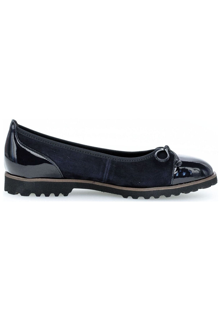 Gabor Ballerinas Leder/Textil Atlantik