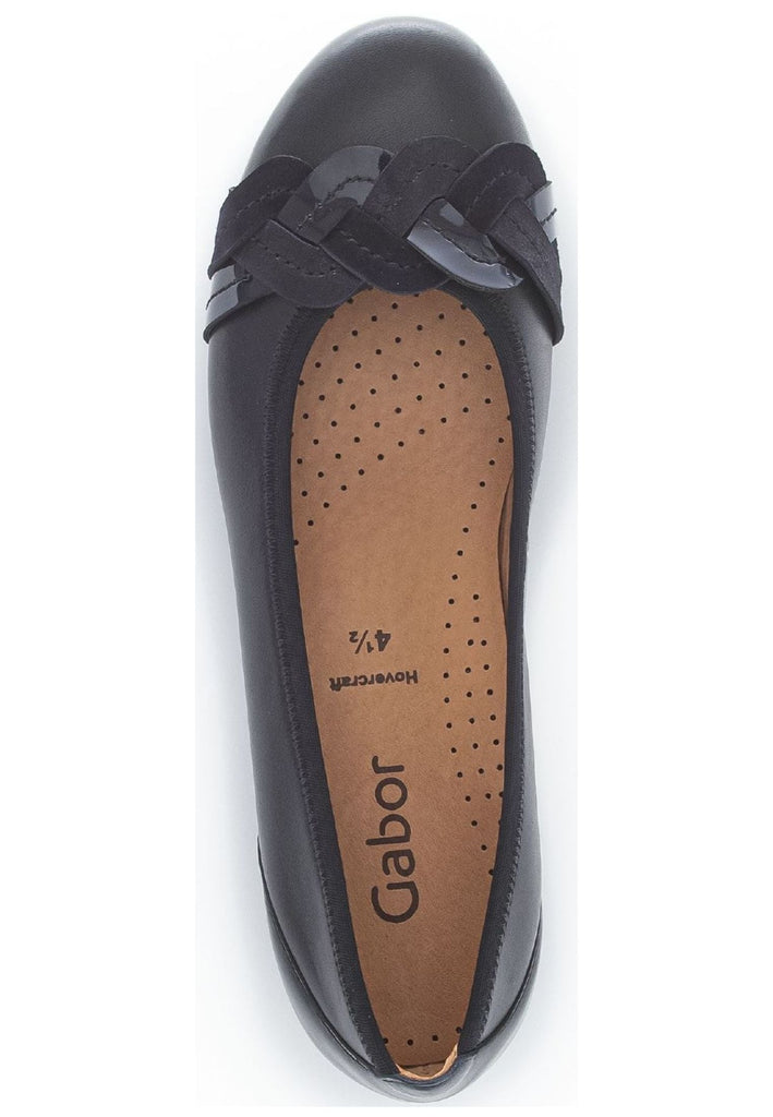 Gabor Ballerinas Leder/Textil Dunkelblau