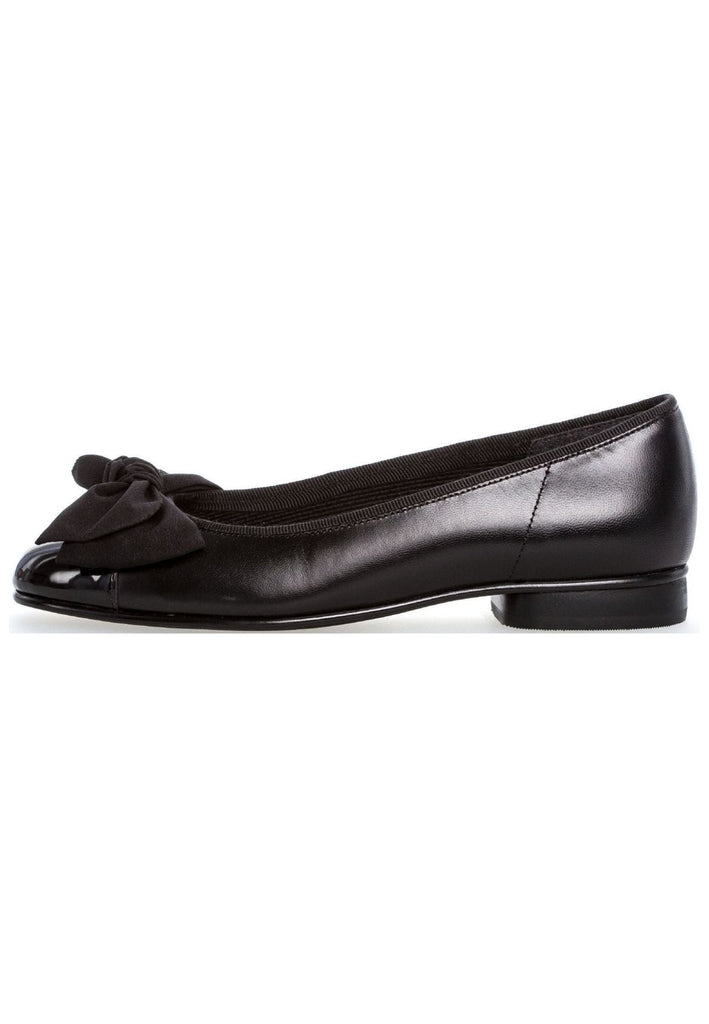 Gabor Ballerinas Leder/Textil Schwarz