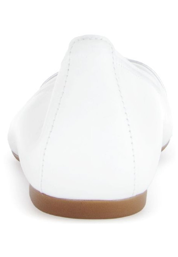 Gabor Ballerinas Nappaleder Weiß/Silber