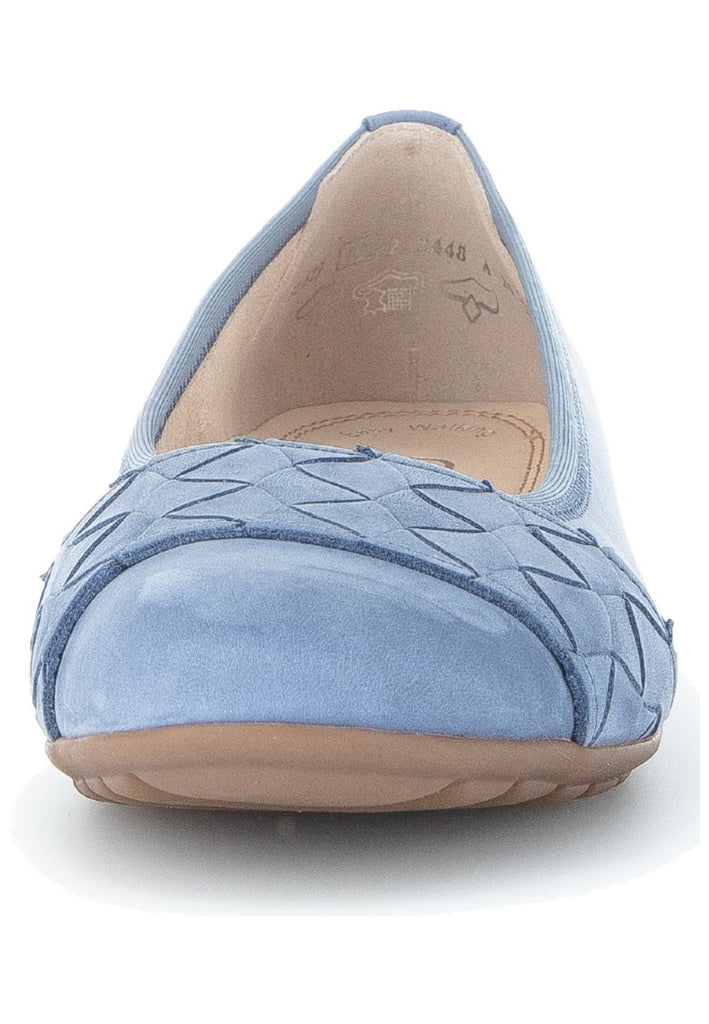 Gabor Ballerinas Nubukleder Hellblau