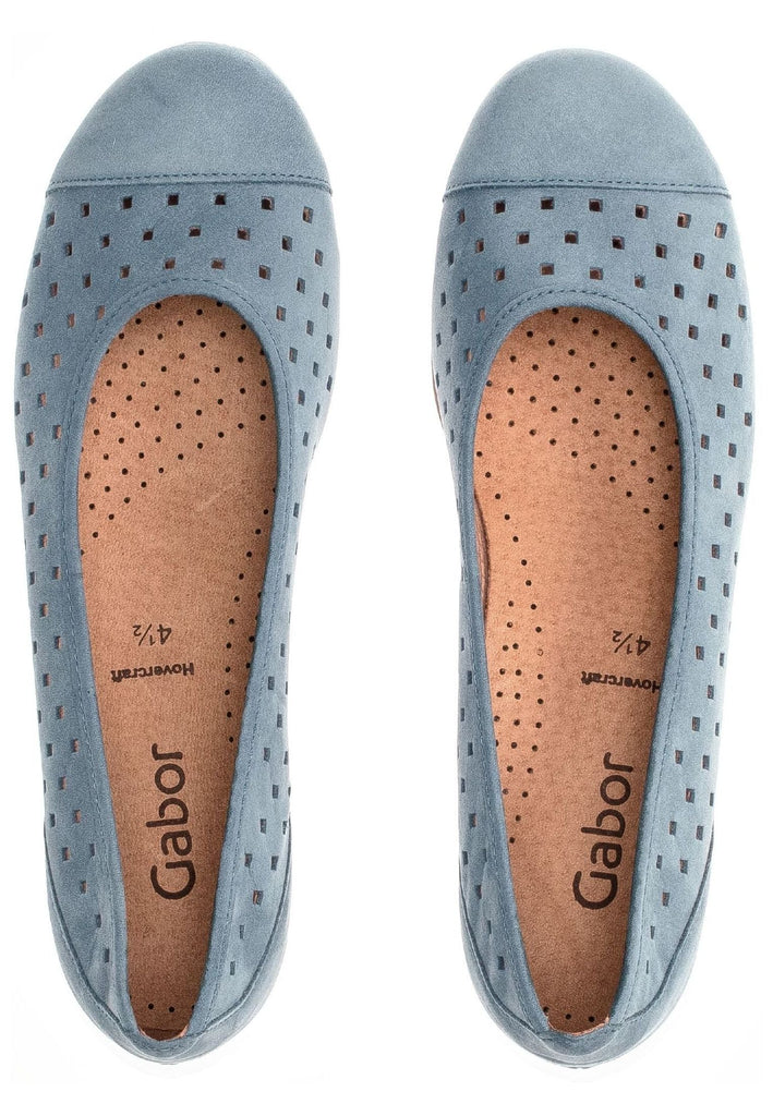 Gabor Ballerinas Nubukleder Jeans