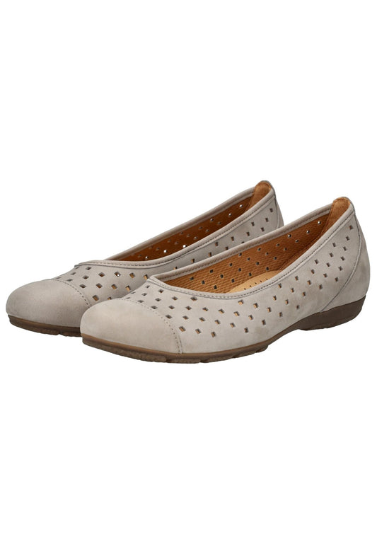 Gabor Ballerinas Nubukleder Leinen