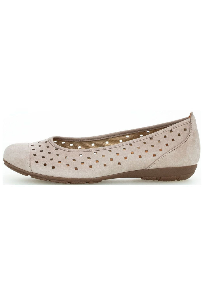 Gabor Ballerinas Nubukleder Leinen