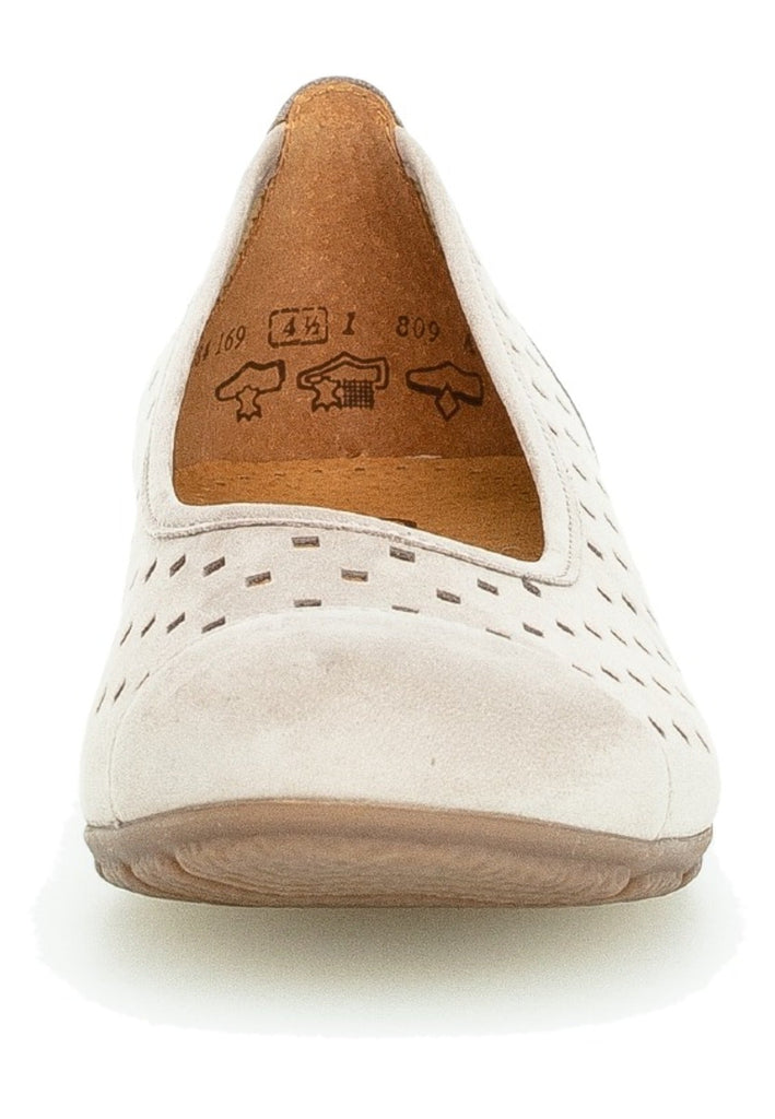 Gabor Ballerinas Nubukleder Leinen