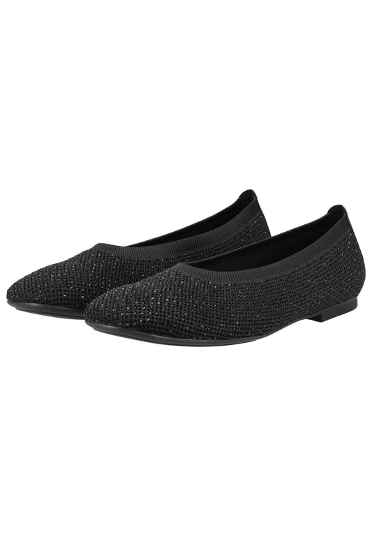 Gabor Ballerinas Textil Schwarz