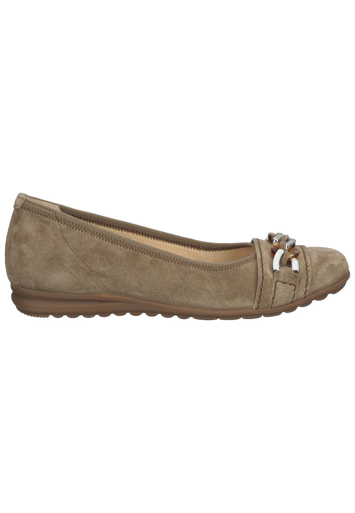 Gabor Ballerinas Veloursleder Braun