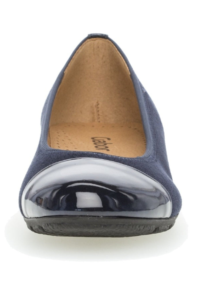 Gabor Ballerinas Veloursleder Dunkelblau