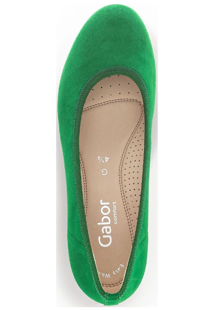 Gabor Ballerinas Veloursleder Grün