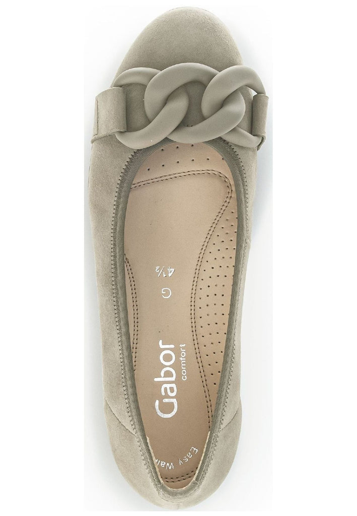 Gabor Ballerinas Veloursleder Khaki