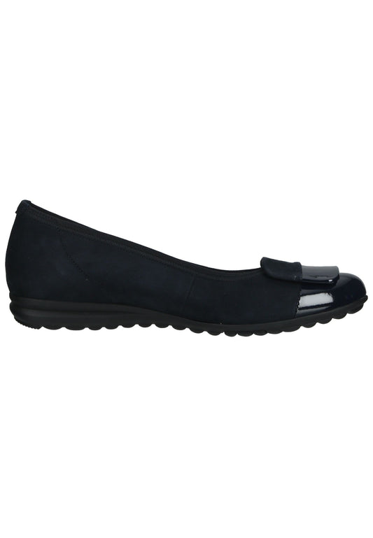 Gabor Ballerinas Veloursleder/Textil Dunkelblau