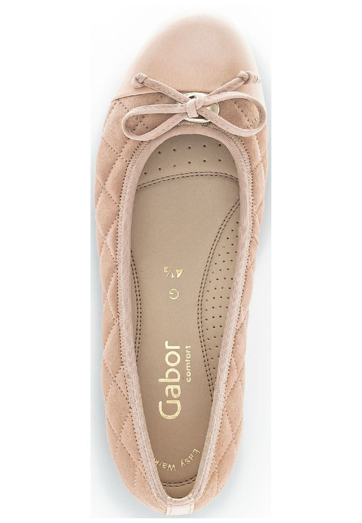 Gabor Ballerinas Veloursleder/Textil Rosa
