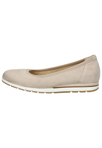 Ballerinas Gabor Comfort Ballerinas Veloursleder Creme
