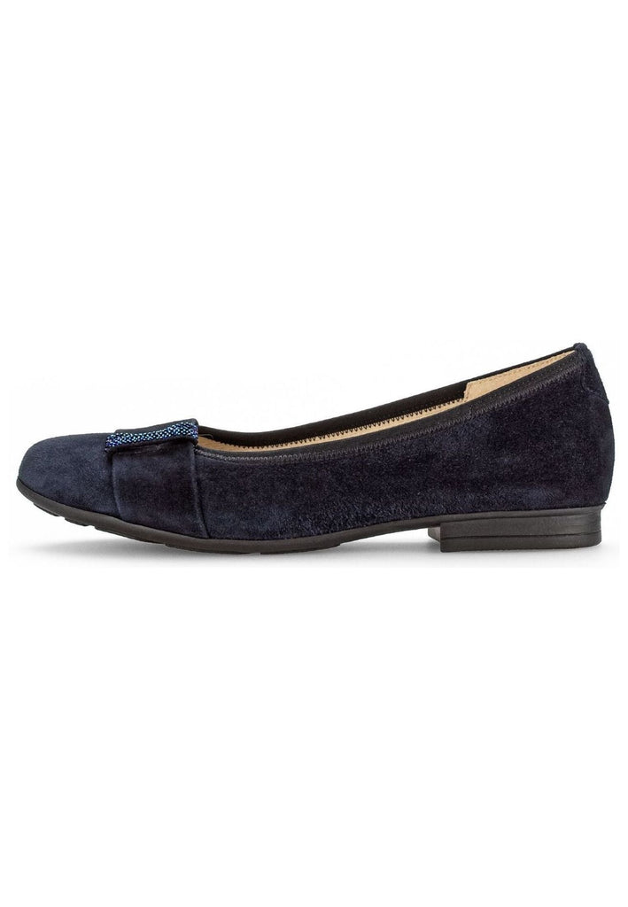 Ballerinas Gabor Comfort Ballerinas Veloursleder Dunkelblau