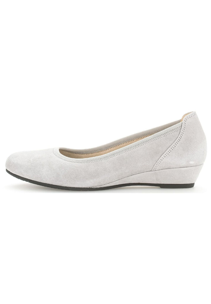 Ballerinas Gabor Comfort Ballerinas Veloursleder Hellgrau