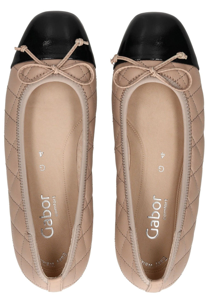 Gabor Comfort Ballerinas Leder Schwarz/Rosa