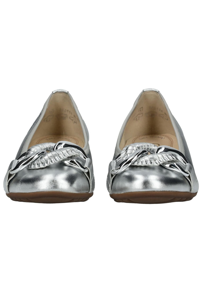 Gabor Comfort Ballerinas Leder Silber