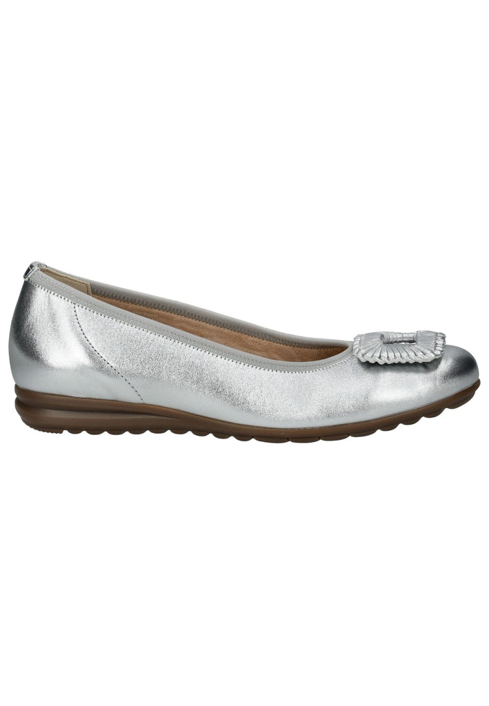 Gabor Comfort Ballerinas Leder Silber