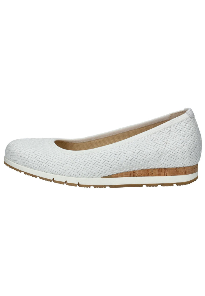 Gabor Comfort Ballerinas Leder Weiß