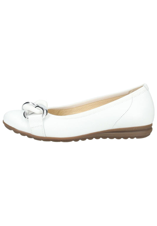 Gabor Comfort Ballerinas Leder Weiß