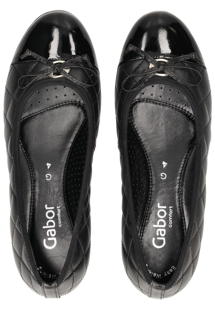 Gabor Comfort Ballerinas Nappaleder Schwarz