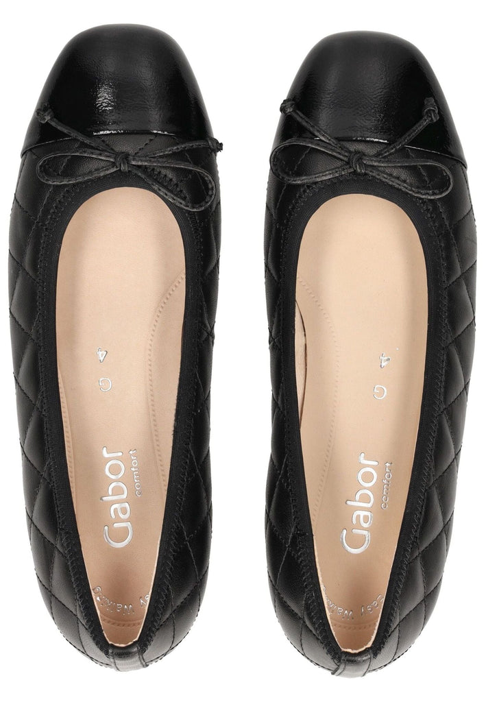 Gabor Comfort Ballerinas Nappaleder Schwarz
