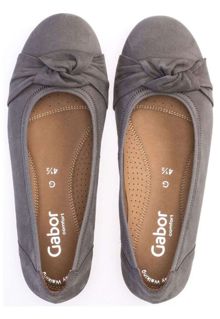Gabor Comfort Ballerinas Nubukleder Fumo