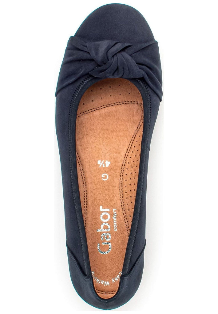 Gabor Comfort Ballerinas Nubukleder Nachtblau