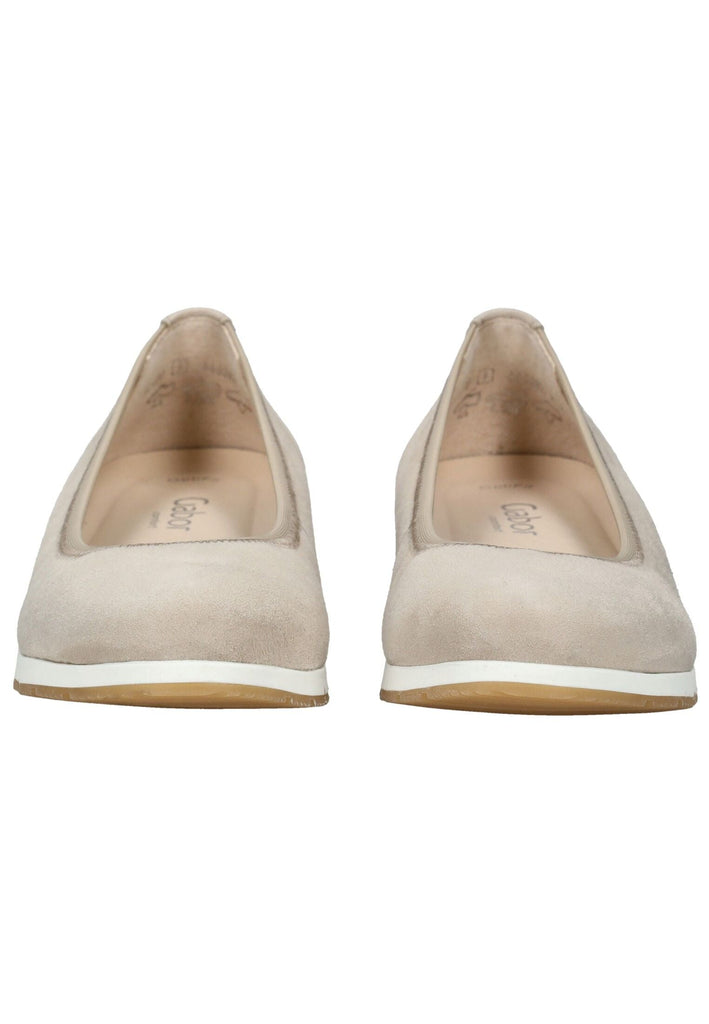 Gabor Comfort Ballerinas Veloursleder Creme